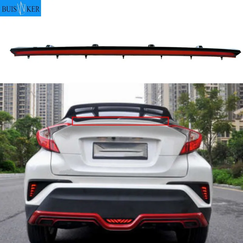 

Rear Bumper trunk Tail Light For Toyota CHR 2017 2018 2019 LED Taillight Reflector Brake Lamp Warning Signal Driving Fog Lamp