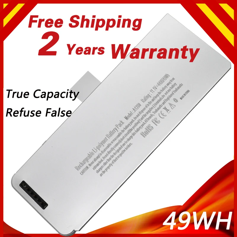 Golooloo 11.1V 4400mAh  A1280 Laptop Battery For APPLE  For MACBOOK 13