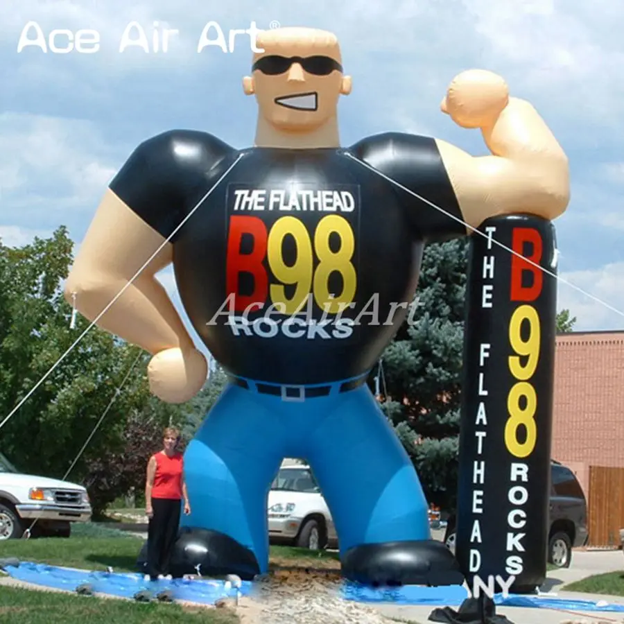 Inflatable Character Fitness Man Inflatable Muscle Man For Advertising/Outdoor Event Made In China