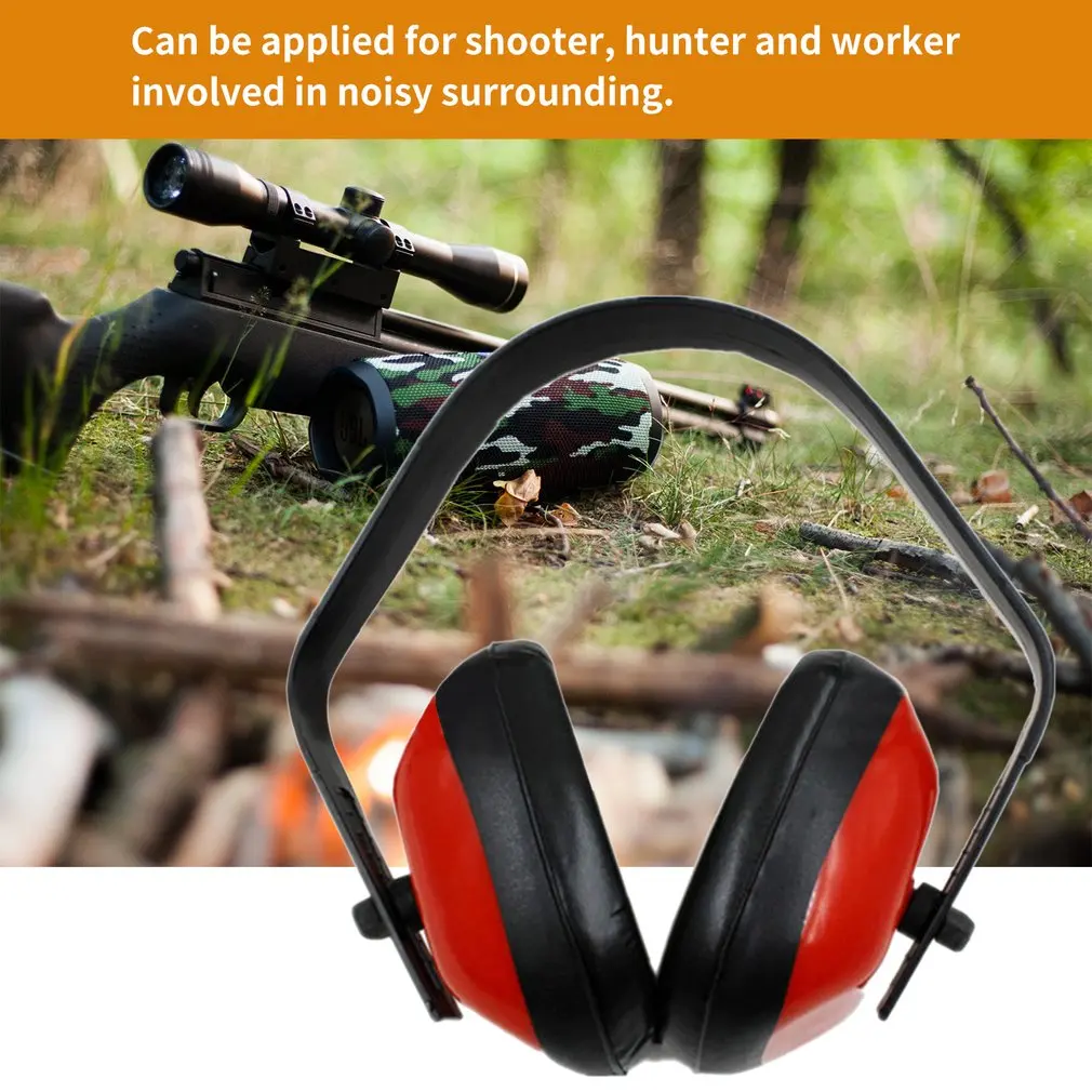 Protetor de orelha earmuffs para tiro caça redução de ruído protetor de proteção auditiva tiro à prova de som earmuffs dobrável