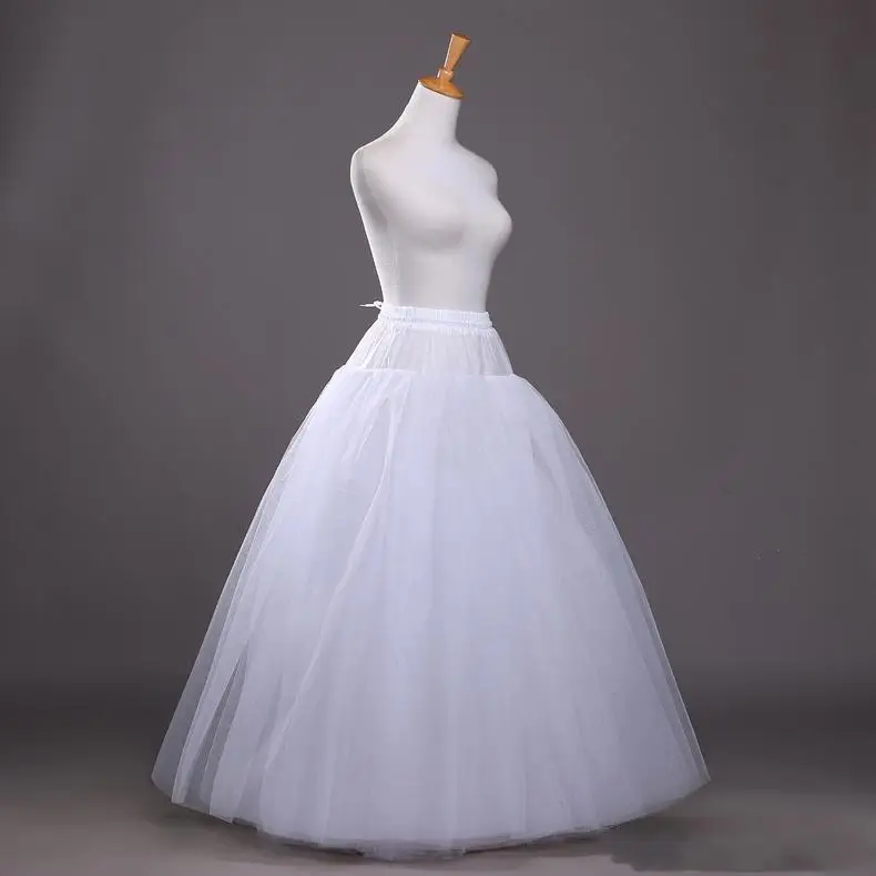 Vestido de tule macio para casamento, anágua, tamanho ajustável, saia de 3 camadas