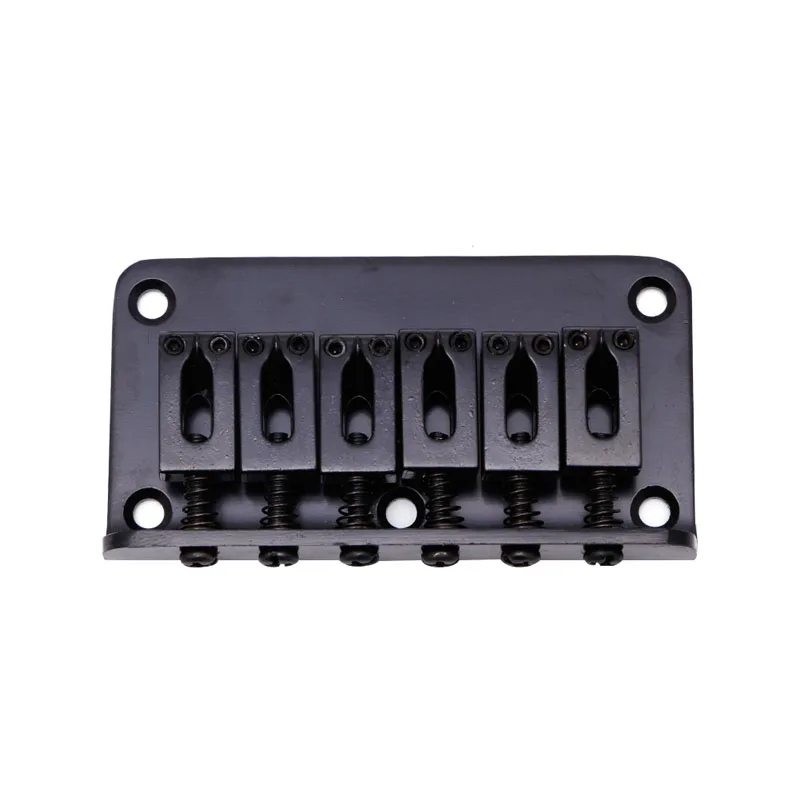 Guitar 6 String Metal Hardtail Bridge Black For Electric Guitar With Screws New R66E