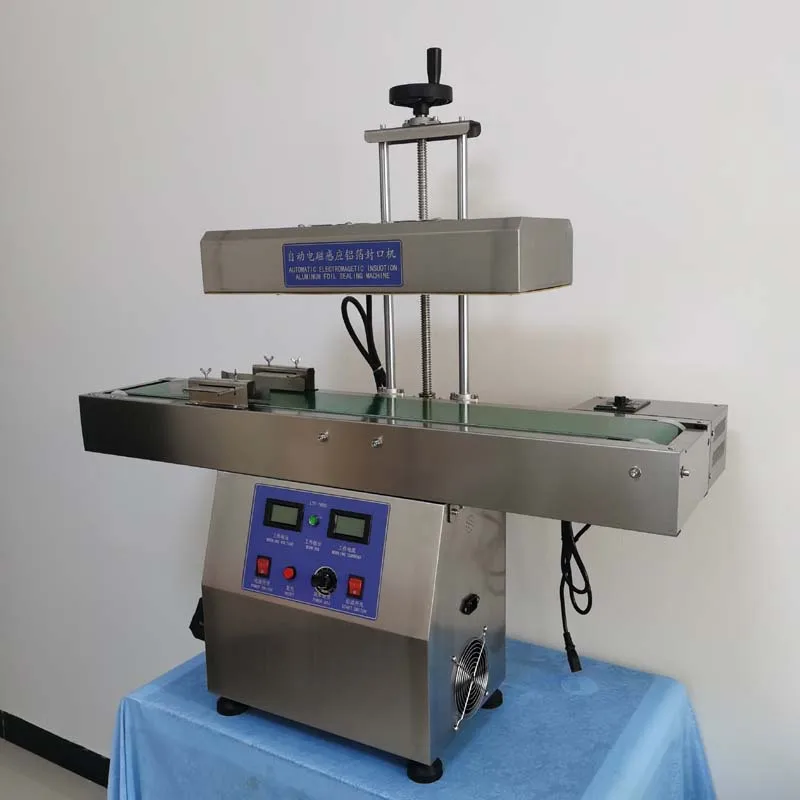 220V/110V Automatic Continuous Electromagnetic Induction Bottle Cap Aluminum Foil Sealing Machine