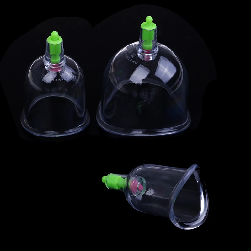 3 Pcs Curved Vacuum C1 Cups Cupping For Joint Suction Chinese Massage Traditional