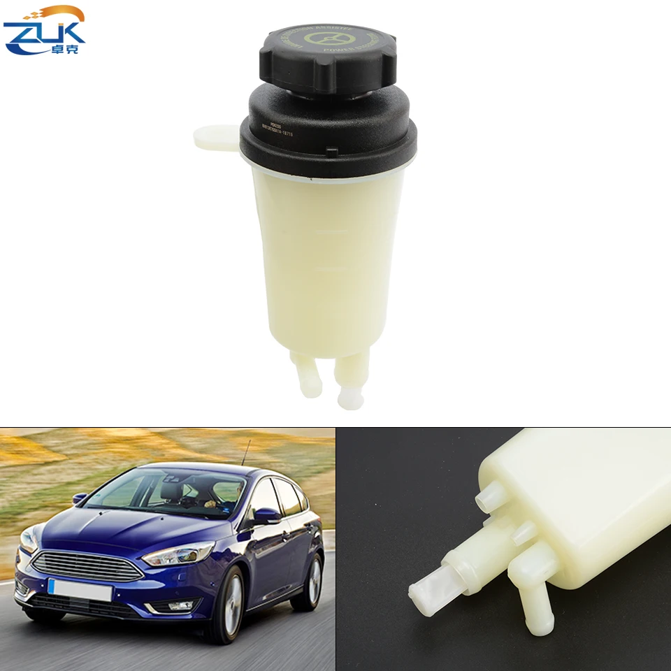 ZUK Power Steering Pump Fluid Reservoir Oil Tank Bottle For Ford Focus MK3 2012 2013 2014 2015 2016 2017 1.6L 2.0L Engine