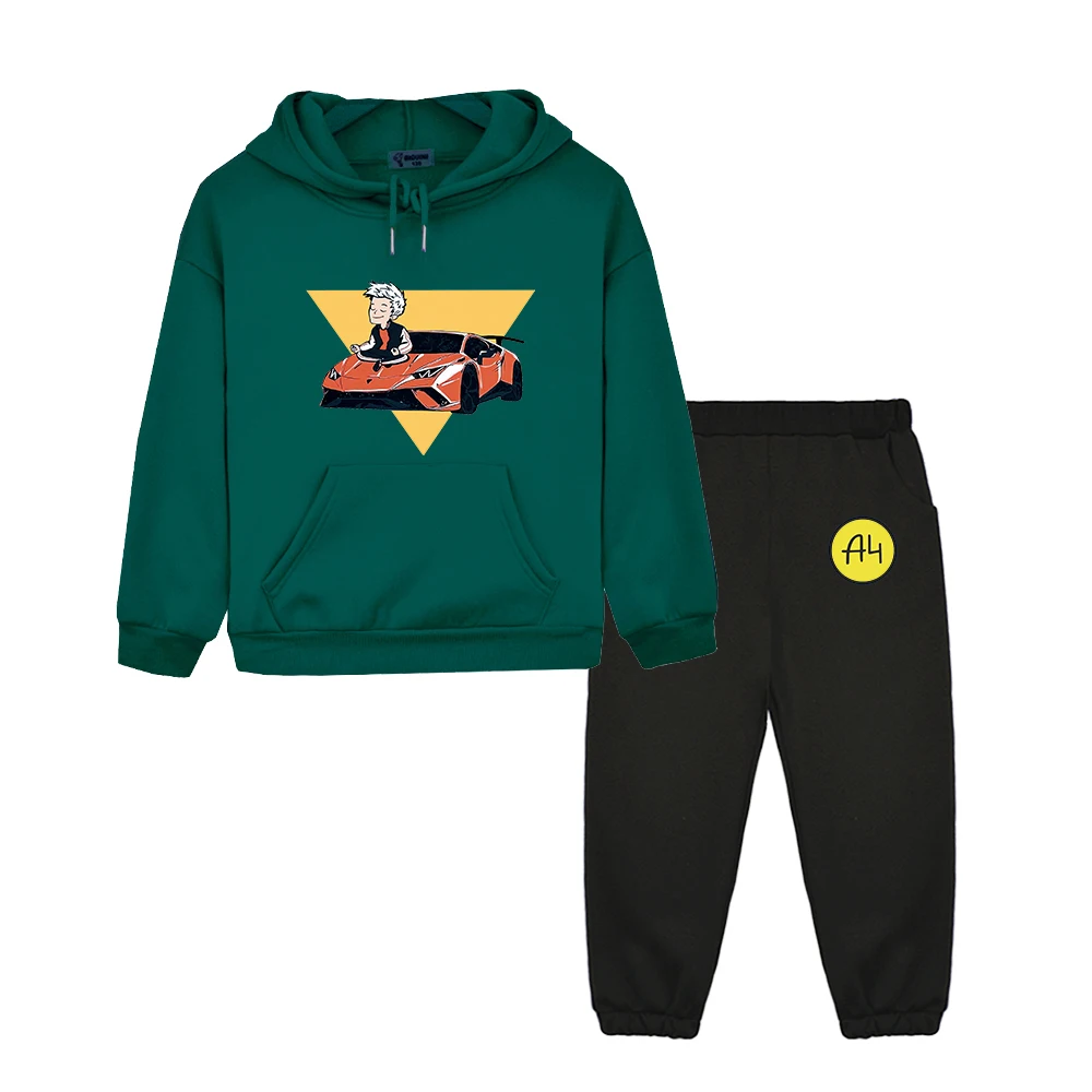 Children Set Merch A4 Gelik Lamba Boy Kids Hoodies Suit Comfortable Girl Baby Hooded Sweatshirts Casual Children Clothing Pants