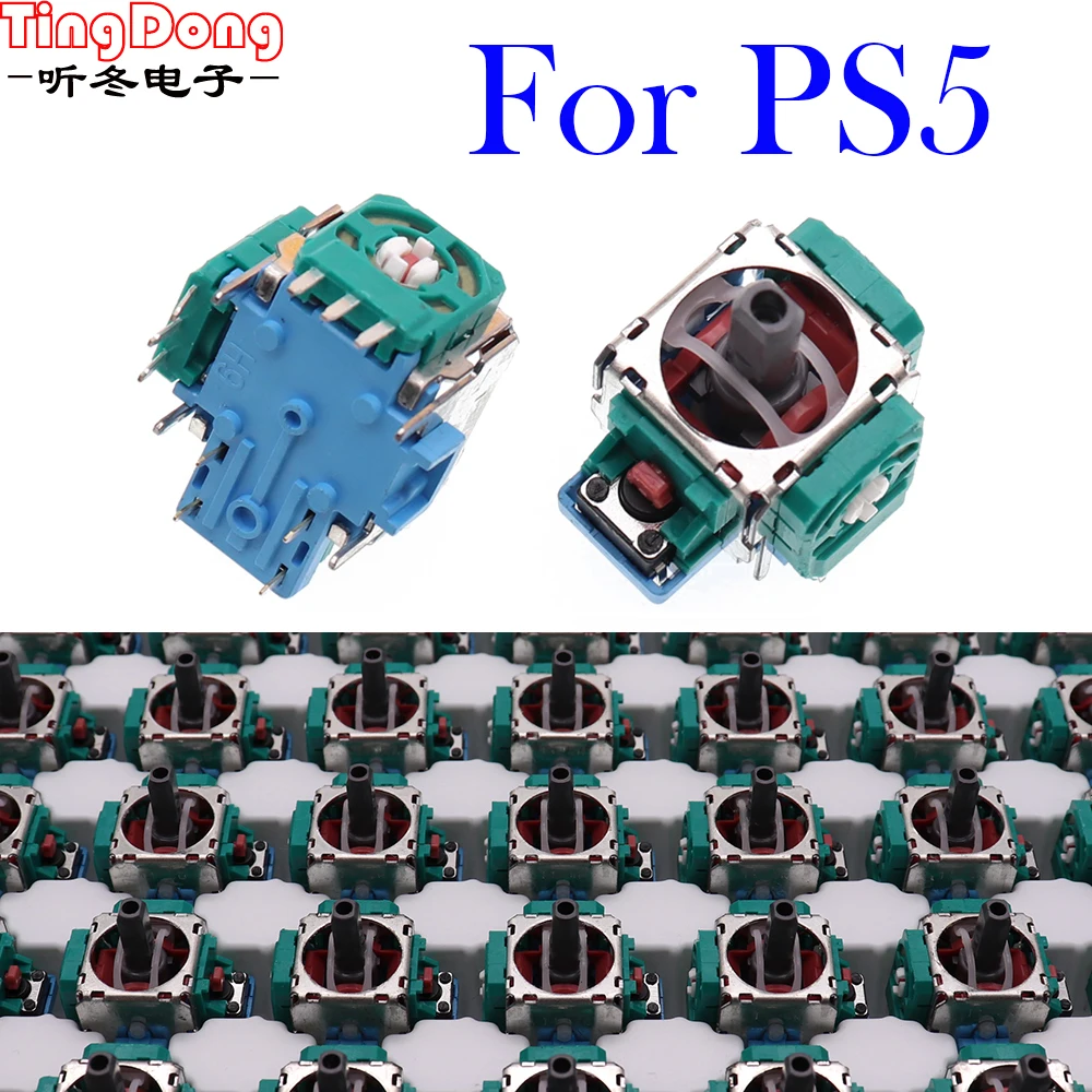 

100pcs/Lot 3D Rocker Analog Joystick Replacement Green for Sony ps5 PS5 Wireless Controller Con