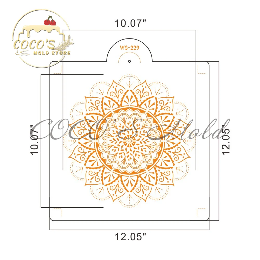 Flower Cake Stencil For Walls Painting Plastic Lace Cake Border Stencils Template Cake Design Mold Kitchen Cake Decorating Tool