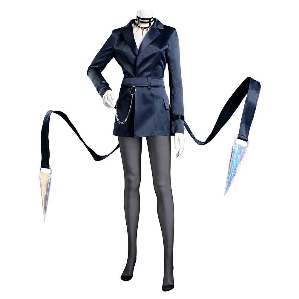 LOL KDA Agony‘s Embrace Evelynn Cosplay Costume Coat Belt Outfits Halloween Carnival Suit