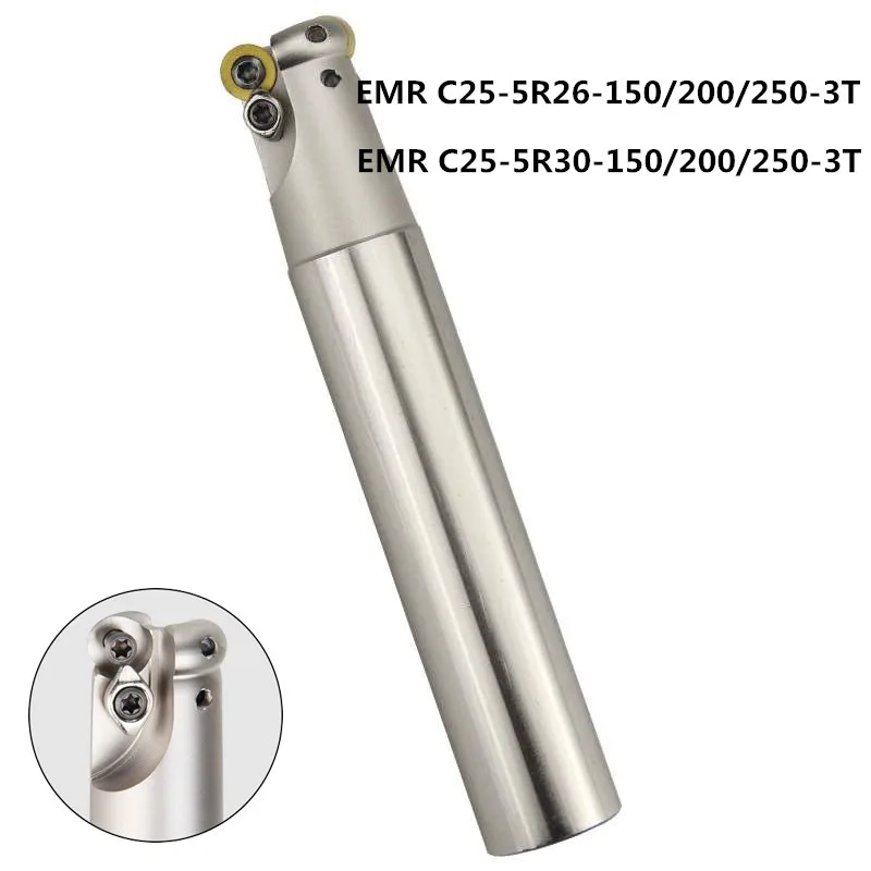 Máquina de torno CNC EMR C25 5R 26 5R, 30 de largo, 150mm, 200mm, 250mm, portaherramientas de fresado de hombro para RPMW RPWT, herramienta de corte de inserción