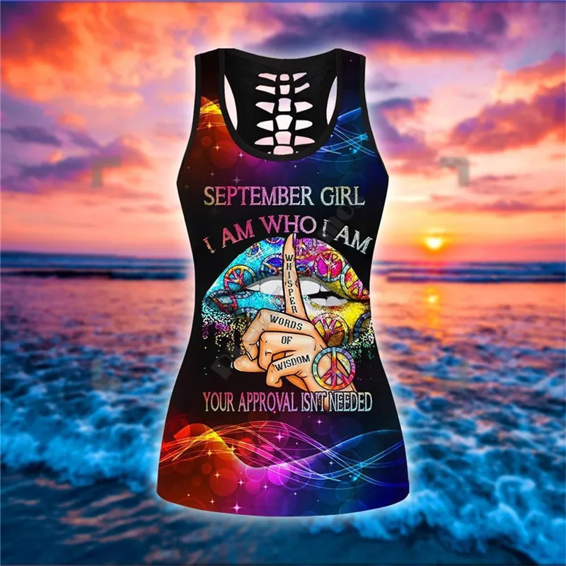 Purple Hamsa Hand Yoga Combo Outfit Leggings and Hollow out Tank Top Suit Yoga Fitness Soft Legging Summer Women For Girl