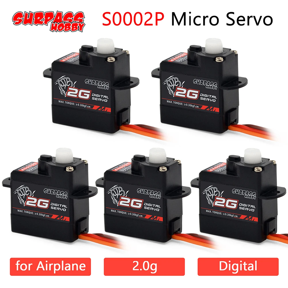 

Сервопривод RC 5 шт./лот Surpass Hobby цифровой сервопривод 2g микро пластиковый сервопривод для радиоуправляемых самолетов вертолетов с фиксированным крылом