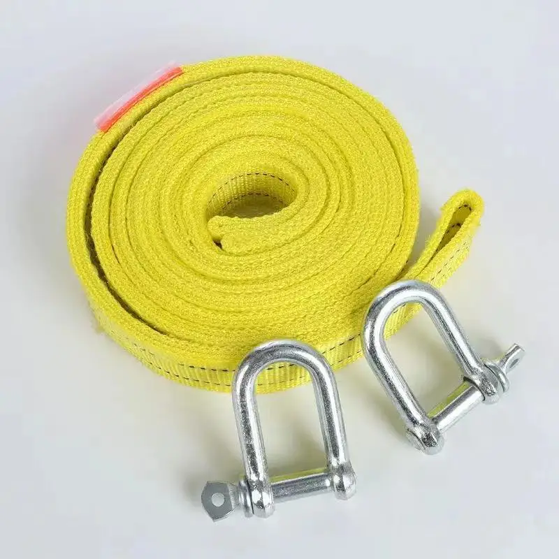 Tow Rope Strap Bar Off Road Accessories Loop Hook Car Trailer Towbar Machine Direct China Shackle Cargo  Tie-Down Belt Syntheti