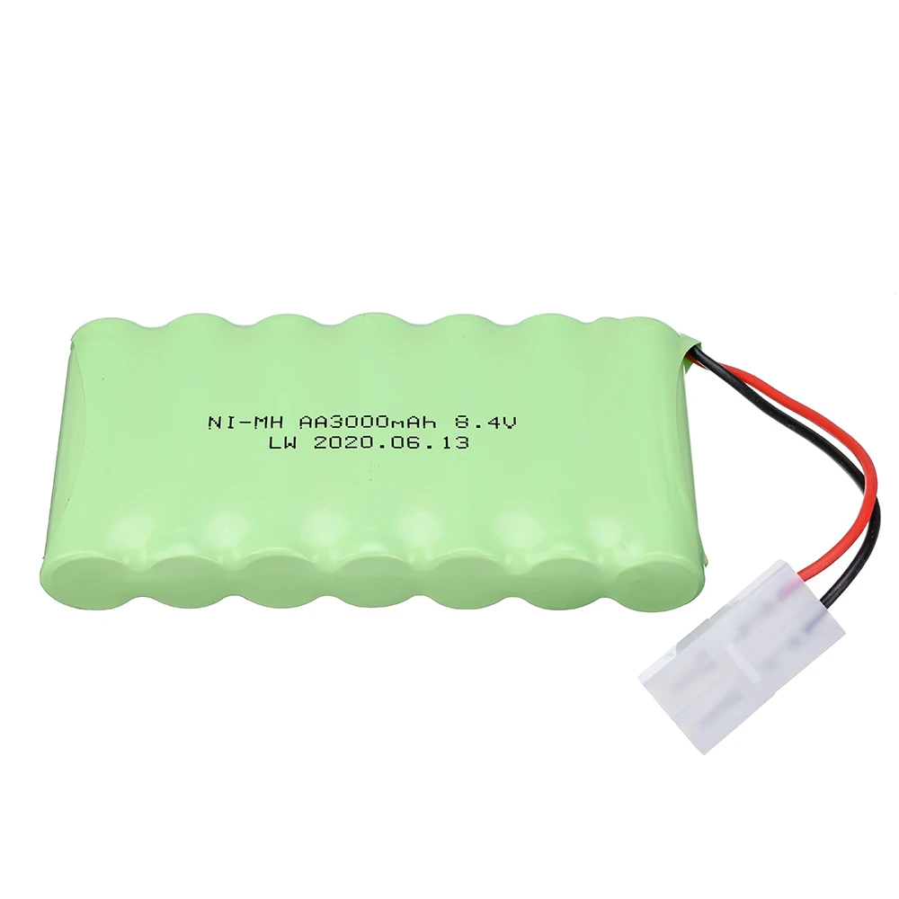 8.4V 3000Mah แบตเตอรี่ NiMH Rc ของเล่นรถถังรถไฟหุ่นยนต์เรือปืน Ni-MH AA 2400Mah 8.4V SM/Tamiya/JST