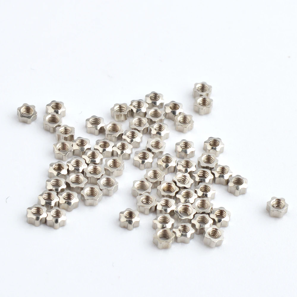 500pcs  Glasses Screw Plum Nuts 1.2mm 1.4mm Nut Cap Eyeglasses Repairing Parts