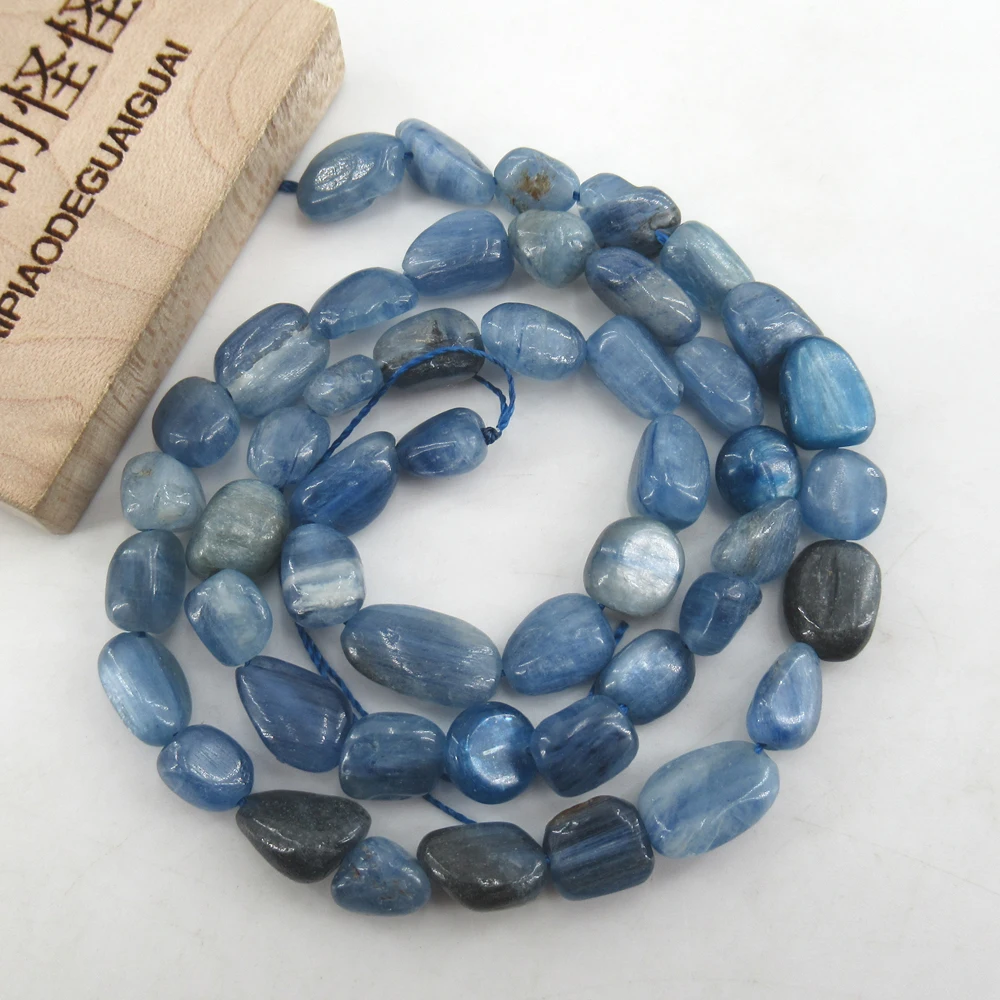 APDGG Natural Blue Kyanite Beads Nugget Freeform Real Gems Stone 15\