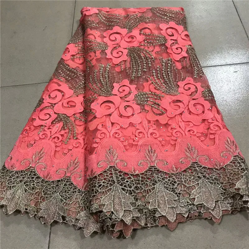 Latest Nigerian French Swiss Voile Lace In Switzerland For Party 2020 green/gold New Design African Guipure Laces Fabric