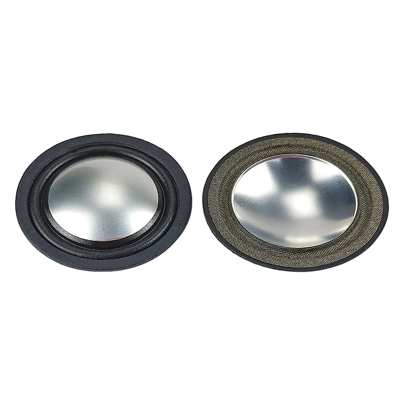Alumínio Filme Tweeter Speaker com Diafragma Dome, Treble Speaker Bobina, Rapeir Speaker Acessórios, 2PCs, 25,5 milímetros