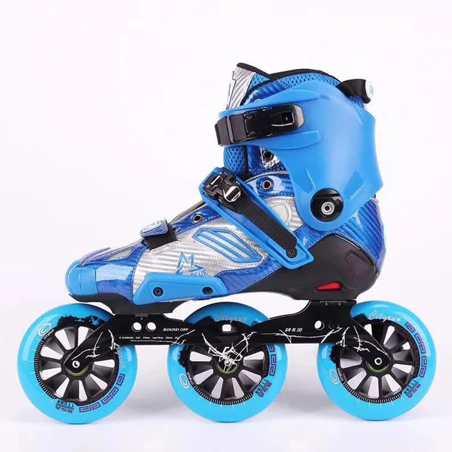 

Semi-soft 3*110mm Speed Inline Skates Street Racing Roller Skating Shoes Free Skating Patines