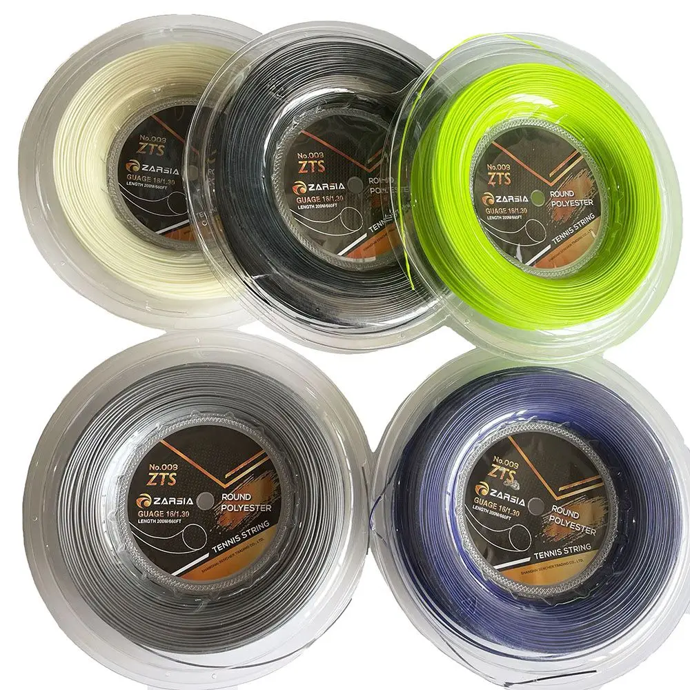 (200m/Reel) Echtes ZARSIA Taiwan Runde Form Polyester Tennis string 1,30mm Durable Tennis Schläger String