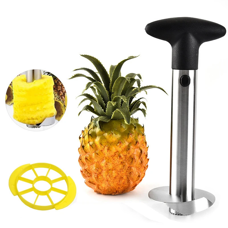 Stainless Steel Pineapple Peeler Cutter Fruit Knife slicer A spiral Pineapple cutting machine Easy to use kitchen cooking tools