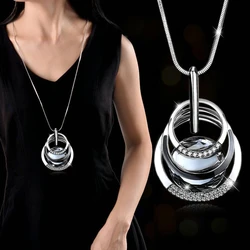 Necklaces & Pendants For Women Fashion Long Fashion Geometric Statement Maxi Necklace Jewelry Collier Femme Collar Accessories