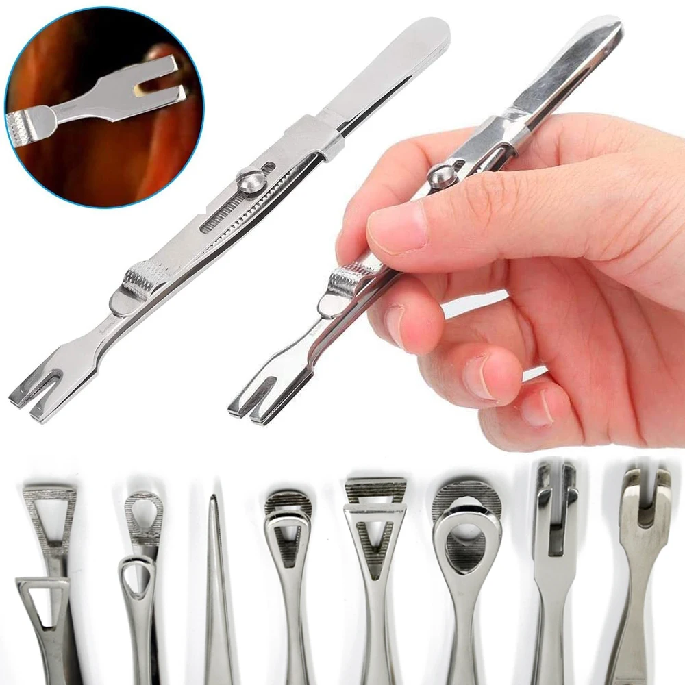 1Pc Professional Needle Body Piercing Holders Tools pecific Piercing Pliers Closing Shape Tweezers with Lock Puncture Piercing