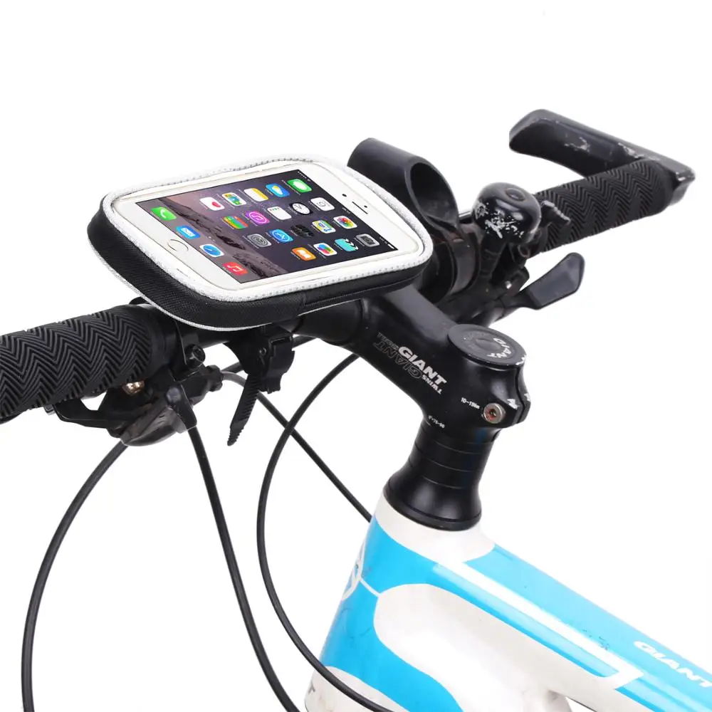 Waterproof Front Cycling Bike Bag Mobile Phone Holder Touch Screen Bicycle Cell Phone Bag 4.7-5.5 inch Bicycle Accessories image 2