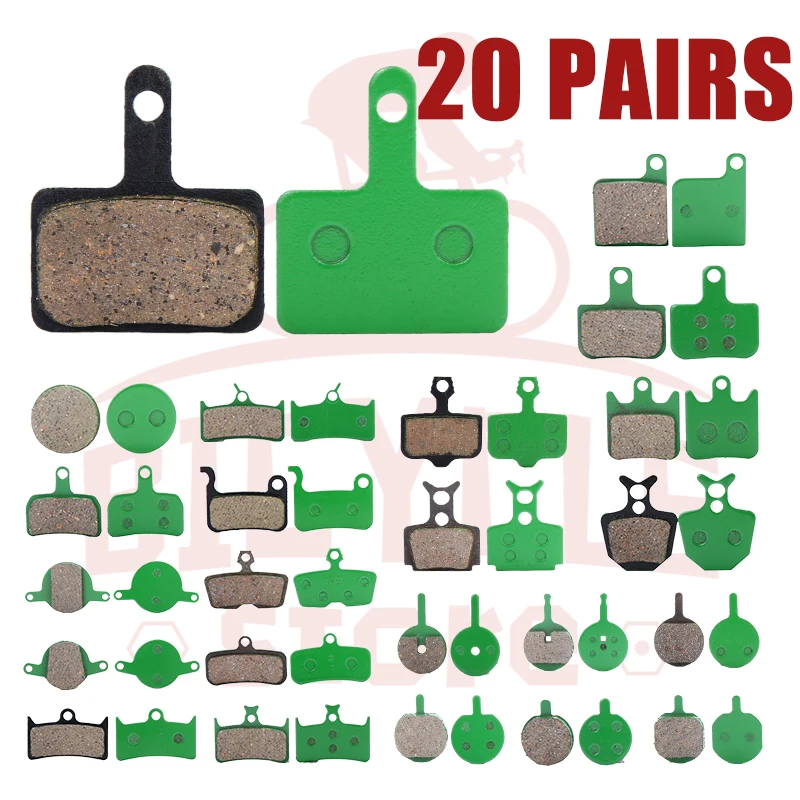 

20 Pairs (40pcs) Ceramic MTB Bicycle Disc Brake Pads For SHIMANO SRAM AVID HAYES MAGURA FORMULA HOPE Cycling Bike Accessory