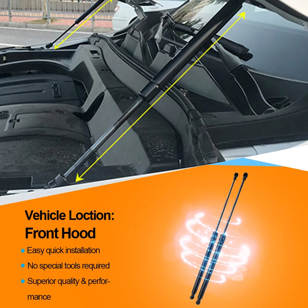 Front Bonnet Hood Modify Gas Struts For Ford Ecosport 2003-2012  Lift Support Shock Damper Absorber