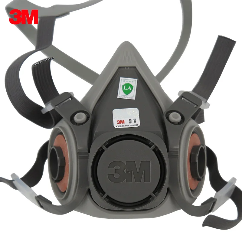 3M 6200 with P100 Filter 2097 Half Facepiece Reusable Respirator Respiratory Virus Protection Filter Cotton Gas Mask F007845