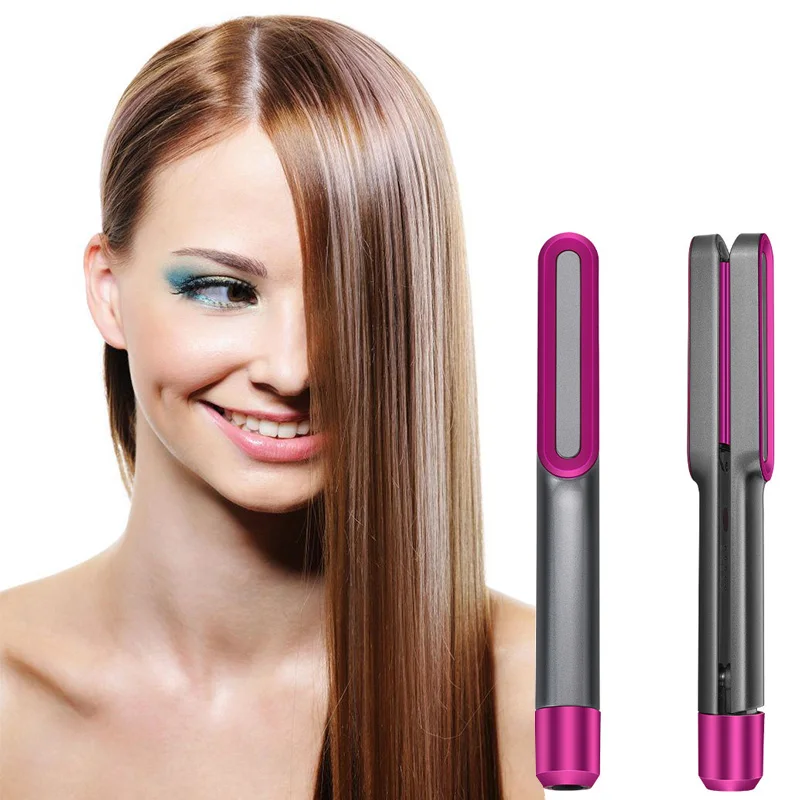 Professional 3D Floating PTC Fast Heating Anion Temperature Adjustable 2in1 Protect Hair Texture Styling Curling Straightener