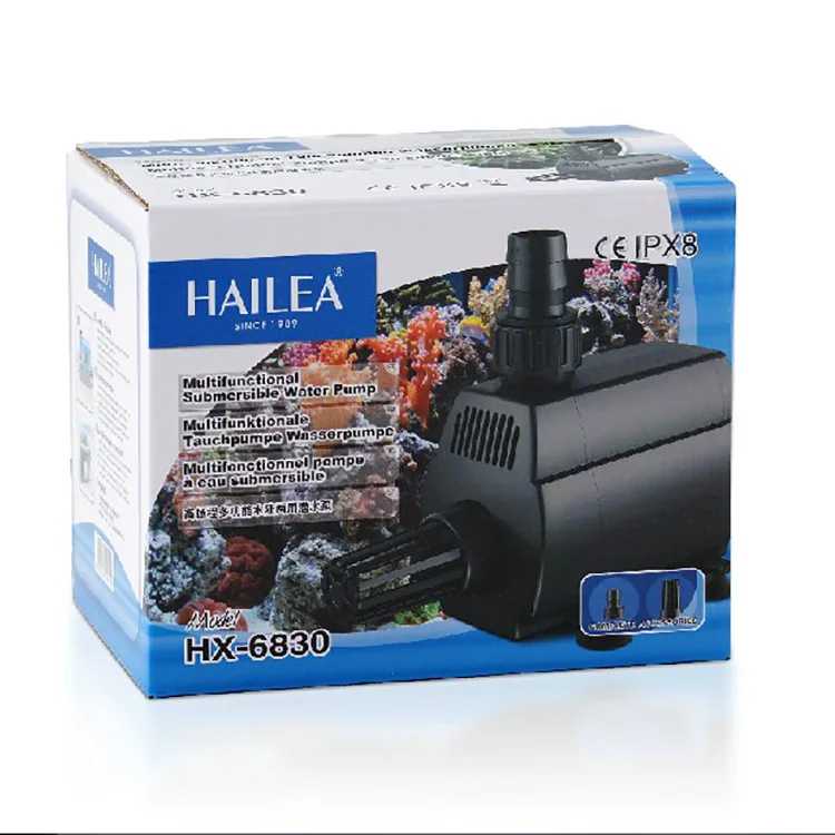 Hailea HX 6830 6840 6850 Fish tank and aquarium circulating submersible pump fish pond rockery waterfall amphibious water pump