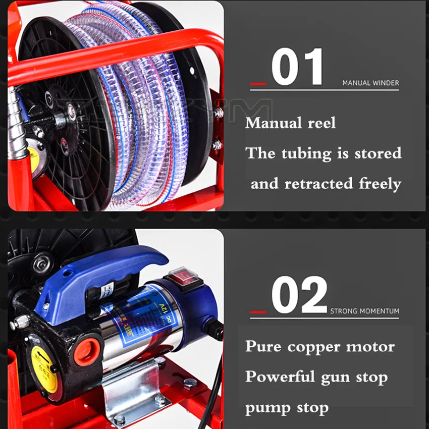 Imagem -02 - Bomba Elétrica Autoescorvante Alta Potência Pistola de Reabastecimento Máquina Dosadora 3050l 580w 12v 24v