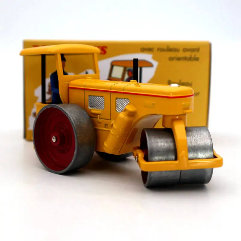 Atlas Dinky toys 830 Rouleau Compresseur Richier, modelos fundidos a presión, colección de coches, regalos