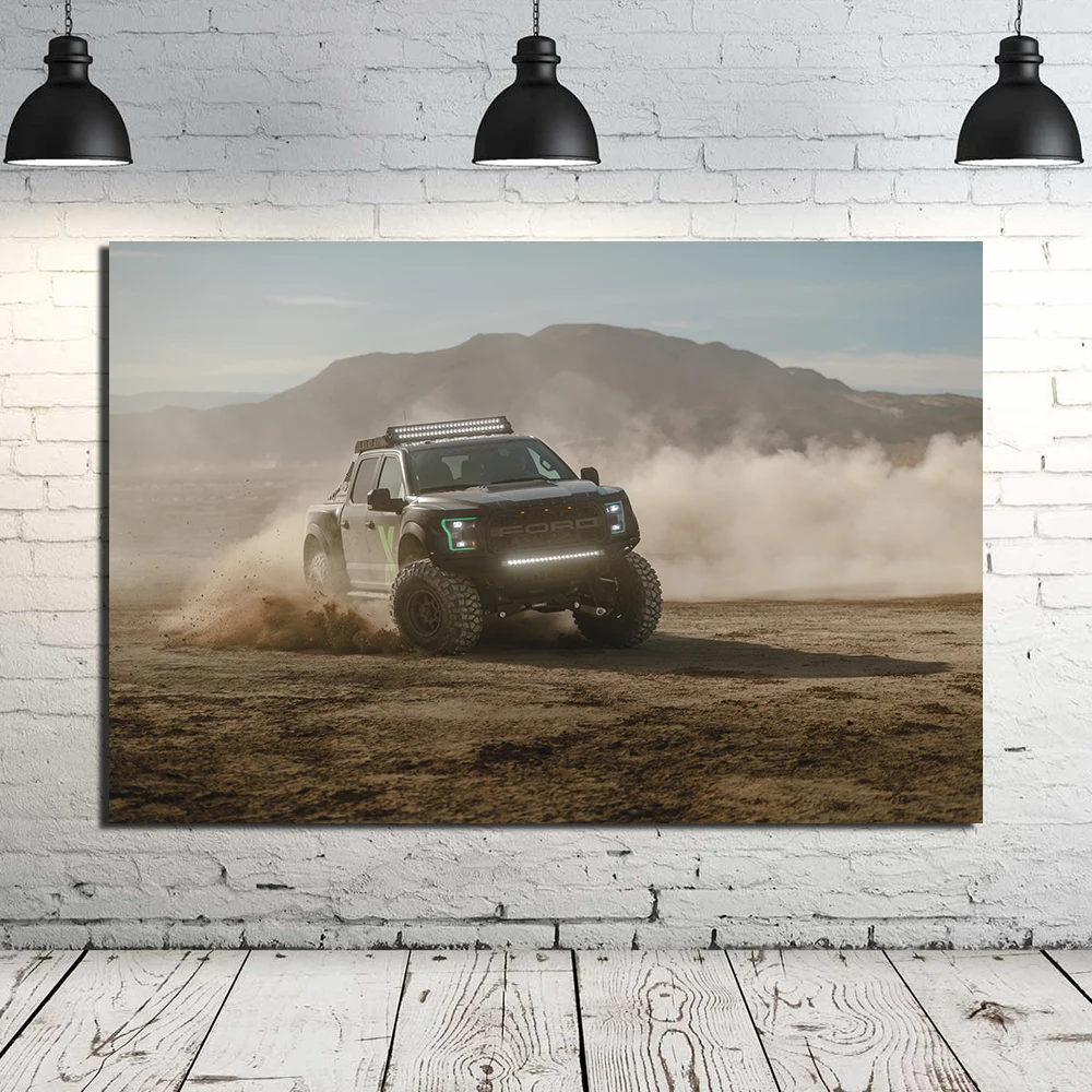 F150 Raptor Poster DIY Frame Canvas Painting Supercar Wall Art Pictures for Living Room Home Decor