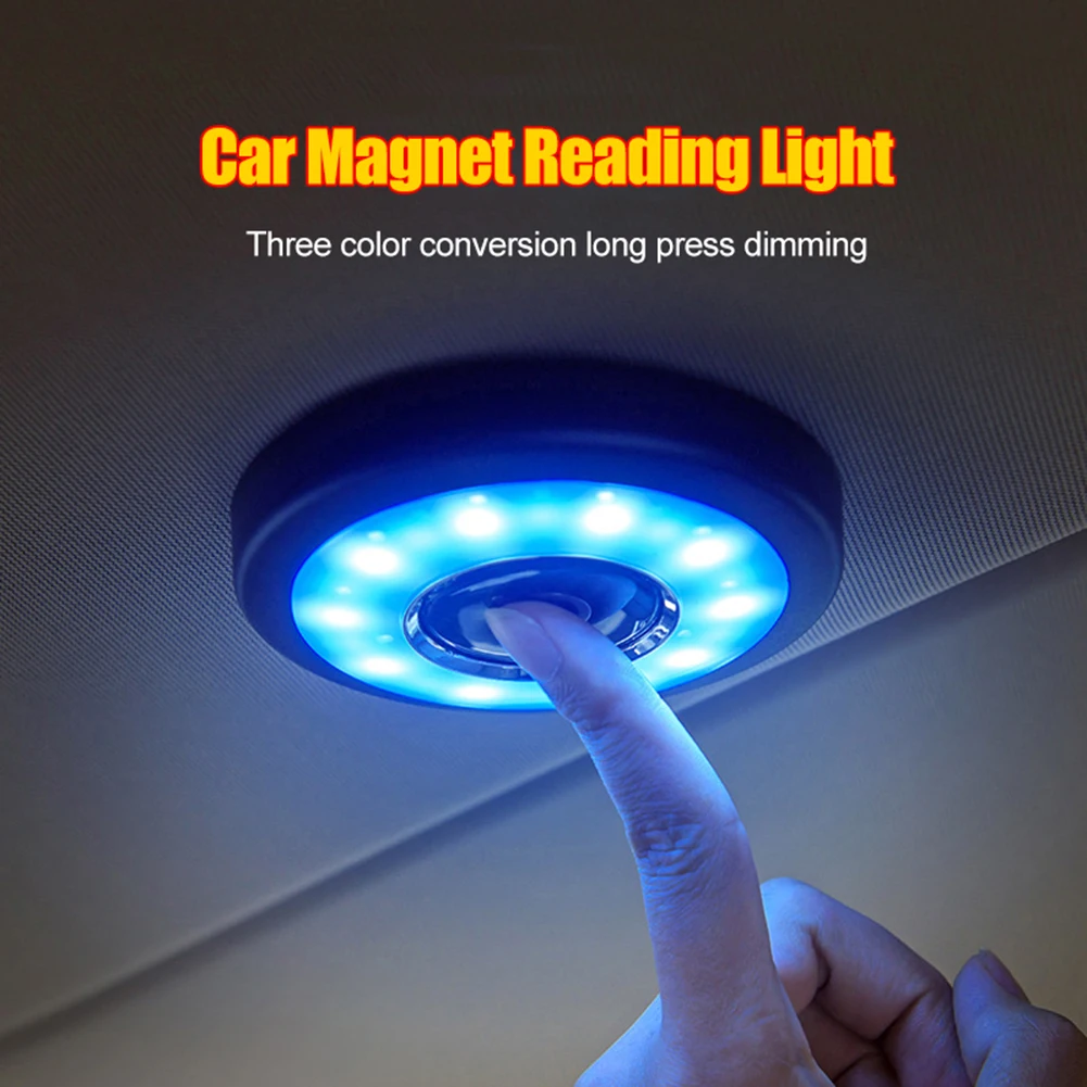 New Rechargeable Arrival Car Interior Light LED Dome Light White Ice Blue USB Charging Reading Light Truck Living Room Light