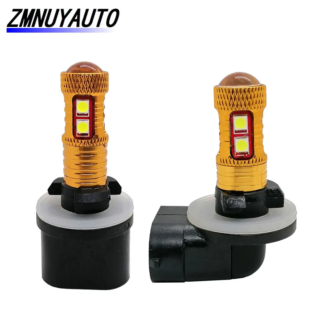 LED H27 880 881 Super Bright White Car Fog Light Replacement Bulbs Daytime Running Lights DRL Lamps Auto 12V