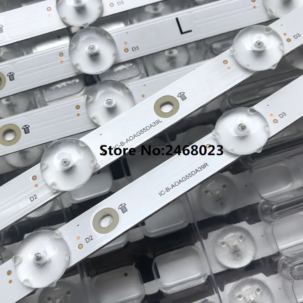 10pcs LED Backlight strip for IC-B-A0AG55DA39R  IC-B-A0AG55DA39L  8+8 lamps