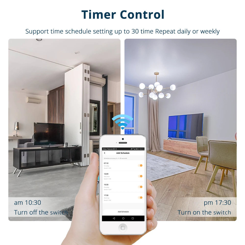 Zemismart Tuya WiFi Light Switch 1 2 3 Gang Physical Switch Neutral Optional Smart Life App Alexa Google Home Voice Control Gray