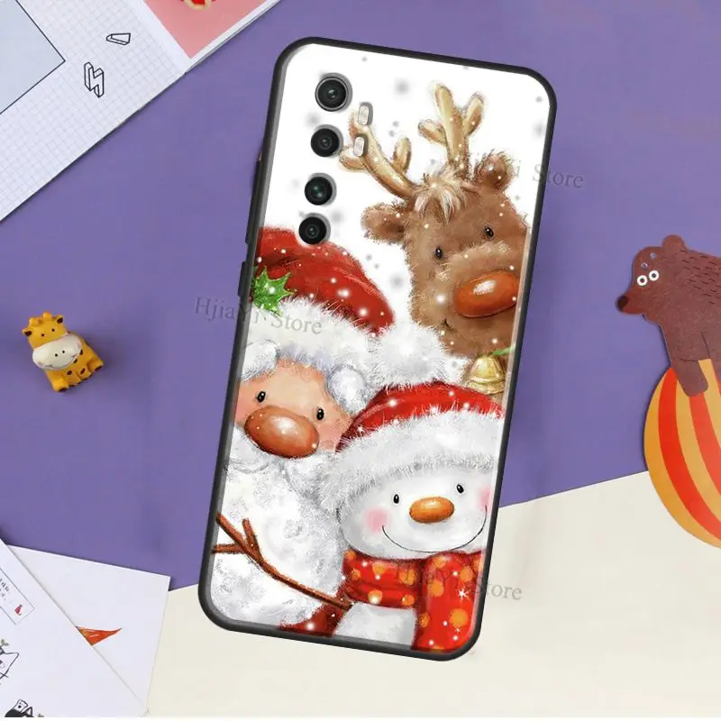 Santa Snowman Reindeer For POCO F3 F1 F2 M3 M4 X3 GT X4 X3 Pro Case For Xiaomi Mi 11 Lite Ultra 12 11T Pro Cover