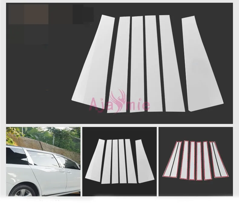 

For Toyota Sienna 2011 2012 2013 2014 2015 2016 2017 Window Garnish Pillar Middle Column Trim Car Styling Accessories