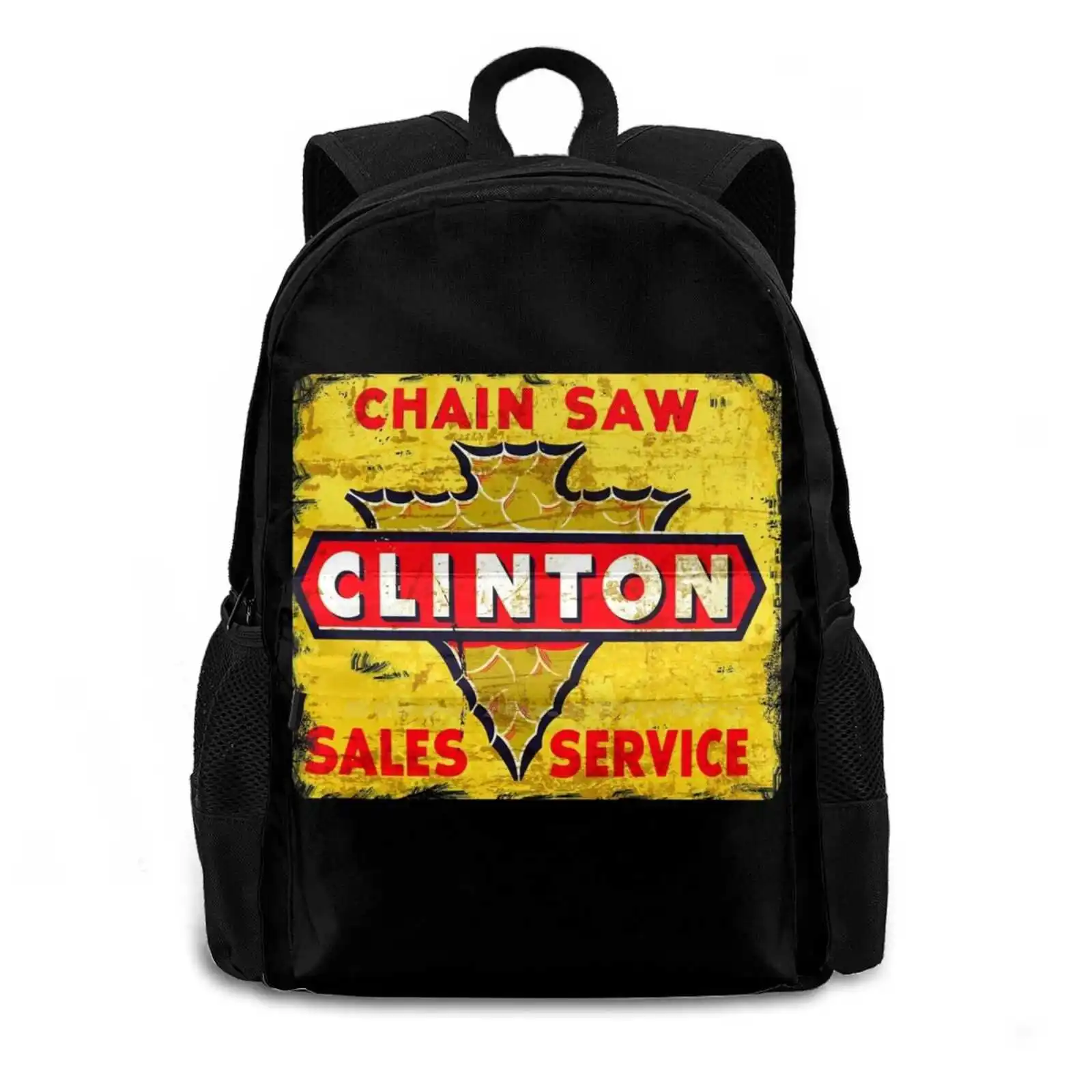 Clinton Chainsaws Usa Teen College Student Backpack Pattern Design Bags Clinton Chainsaws Usa Sthil Pioneer Poulan Homelite