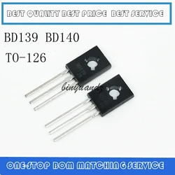 20PCS BD139 BD140 ( 10PCS BD139 + 10PCS BD140 ) TO126 TO-126 new voltage regulator IC