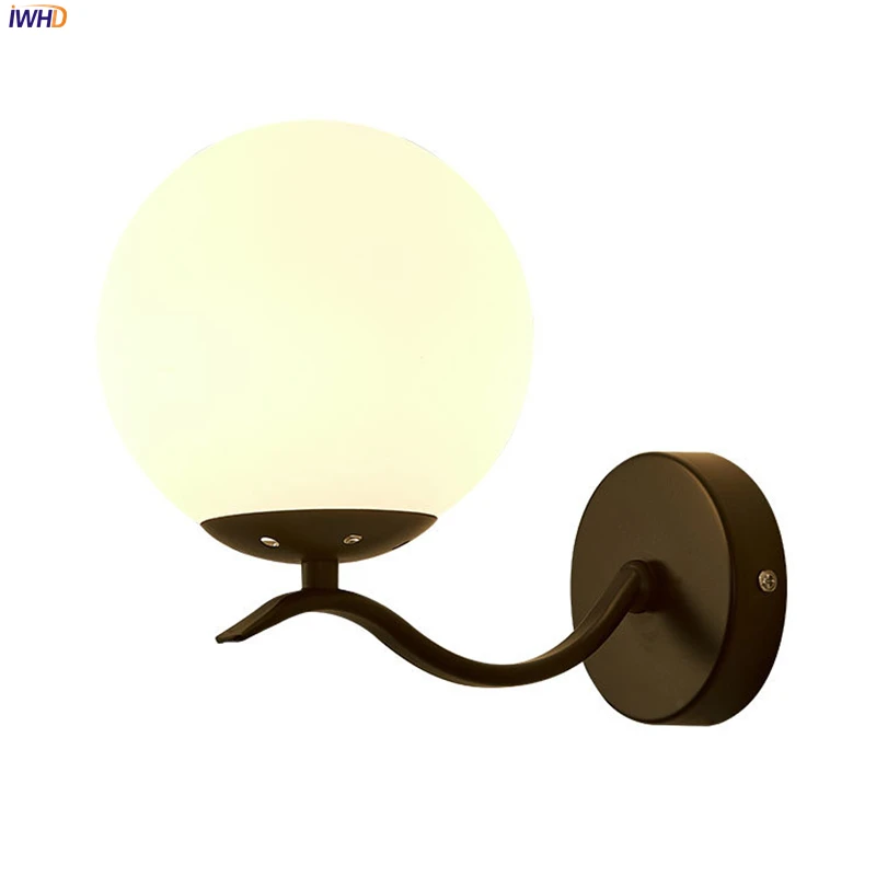 

Современные Nodric настенный светильник светодиодный Wandlamp бра E27 110V-220V с Стекло абажур светильника для прикроватная лампа АПП