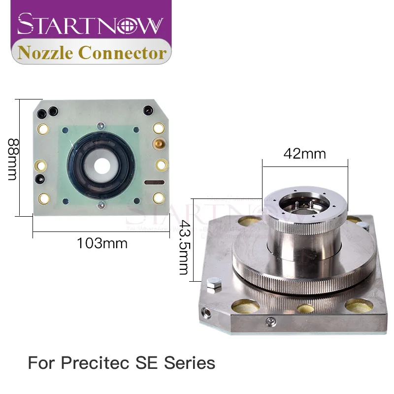 Startnow Laser Nozzle Sensor Connector Nozzle Connection Part For Precitec CM2 SE Series ProCutter HANS Fiber Laser Cutting Head