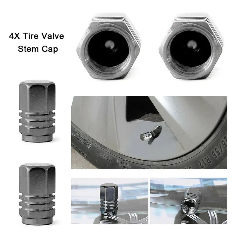 

4pcs Car Tuning Truck Bike Nipple Caps Tire Wheel Rims Stem Air Valve Caps Tyre Covers Aluminum Exterior Parts Car Accessories