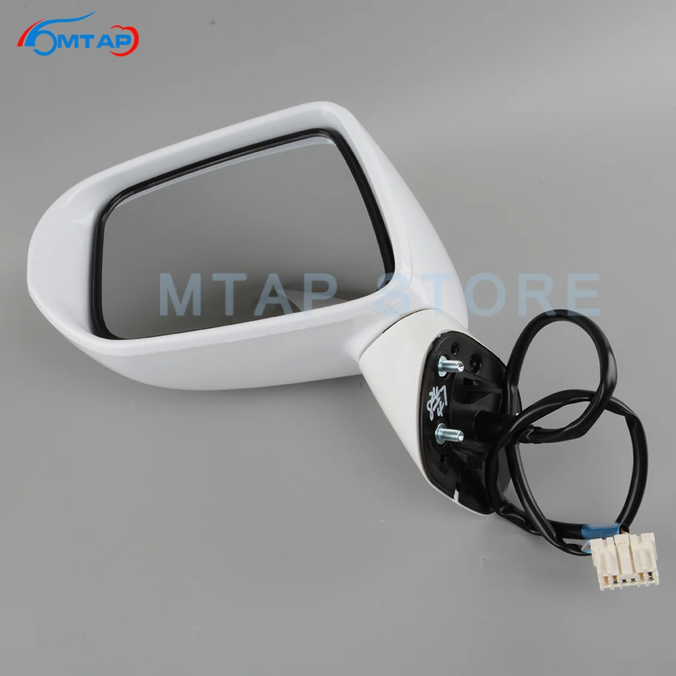 MTAP Car Exterior Door Rearview Mirror Assy For Honda Jazz FIT GD 2005 2006 2007 2008 For City 2007 2008 5-PINS With LED Light