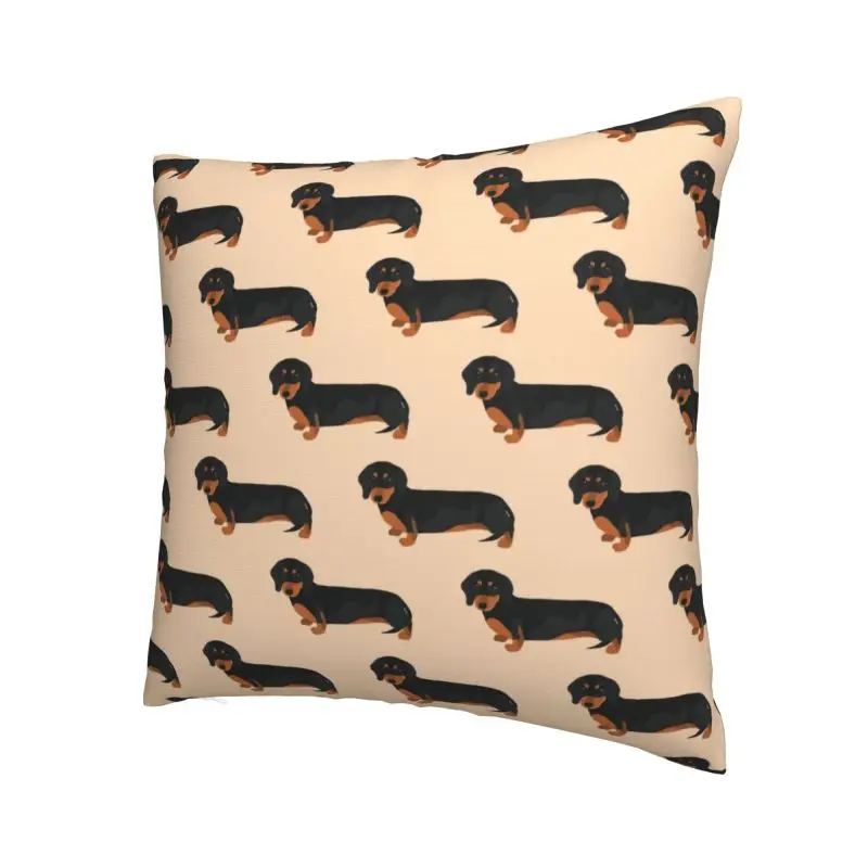 Luxury Sausage Dog Lovers Throw Pillow Case Home Decor Custom Dachshund Wiener Puppy Cushion Cover 40x40 Pillowcover for Sofa