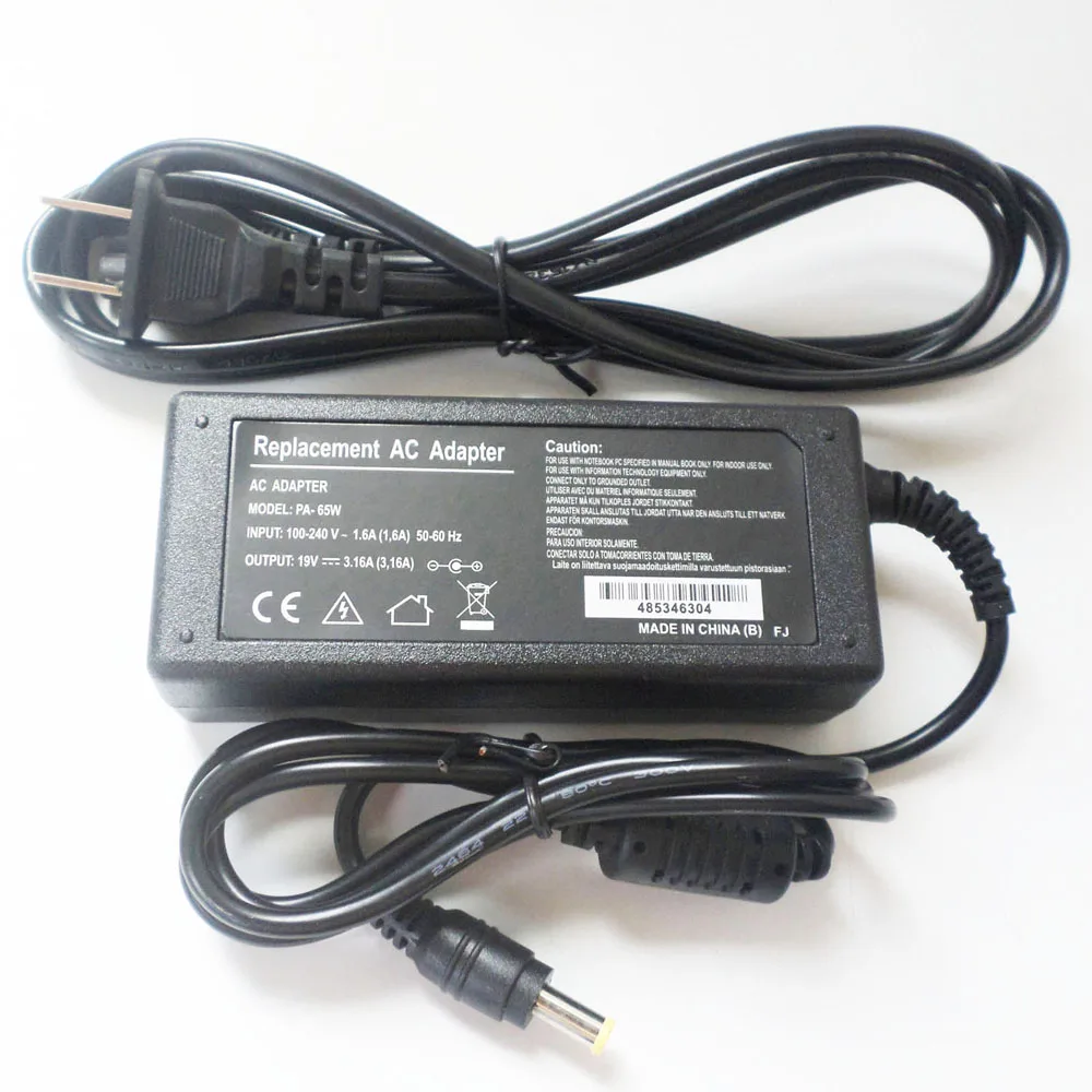 New 19V 3.16A 60W Power Supply Cord AC Adapter Battery Charger For Samsung NP-QX411 NP-QX411-W01UB NP-QX412 NT-RF411 BA44-00242A